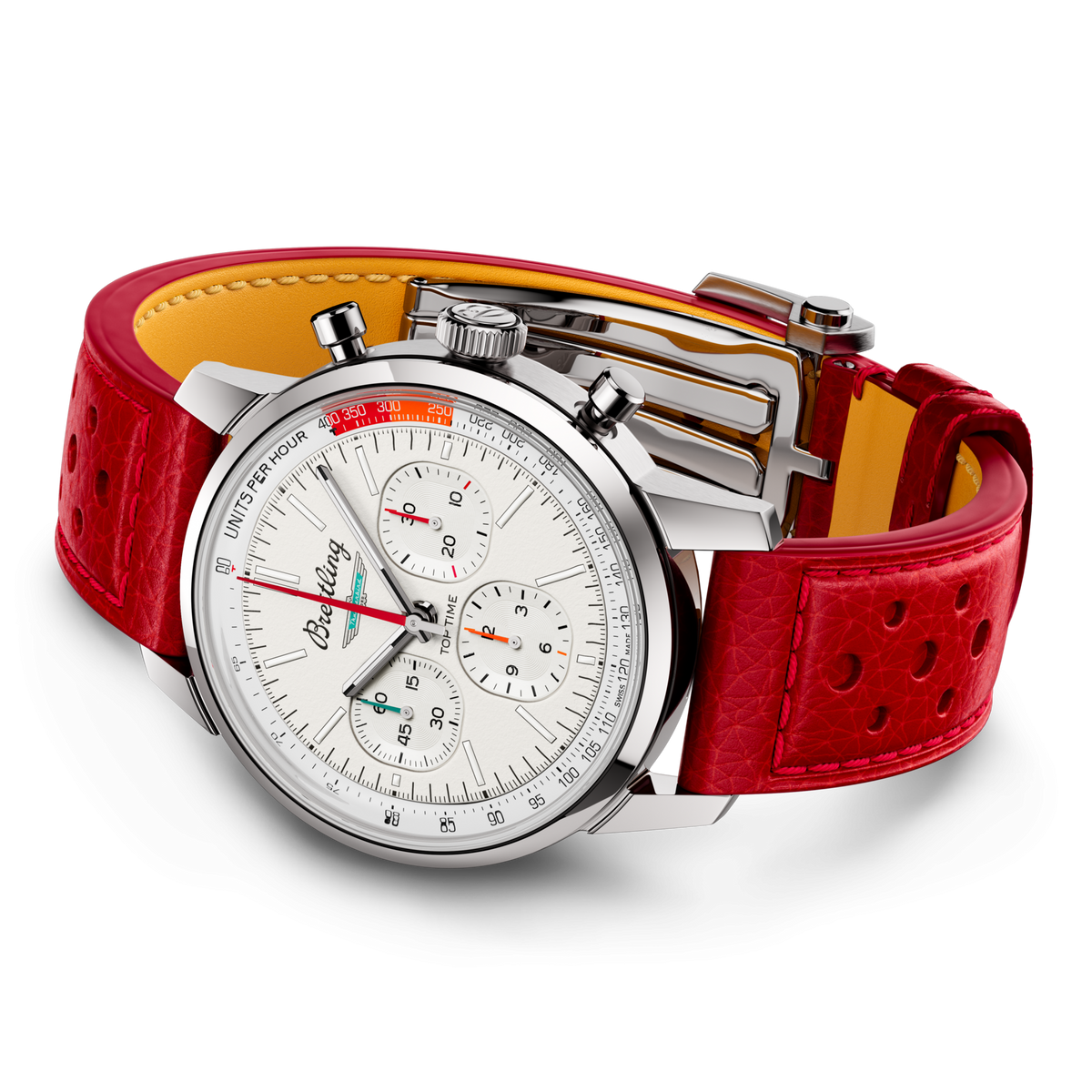 Breitling Top Time B01 Ford Thunderbird 41mm Watch with White Dial