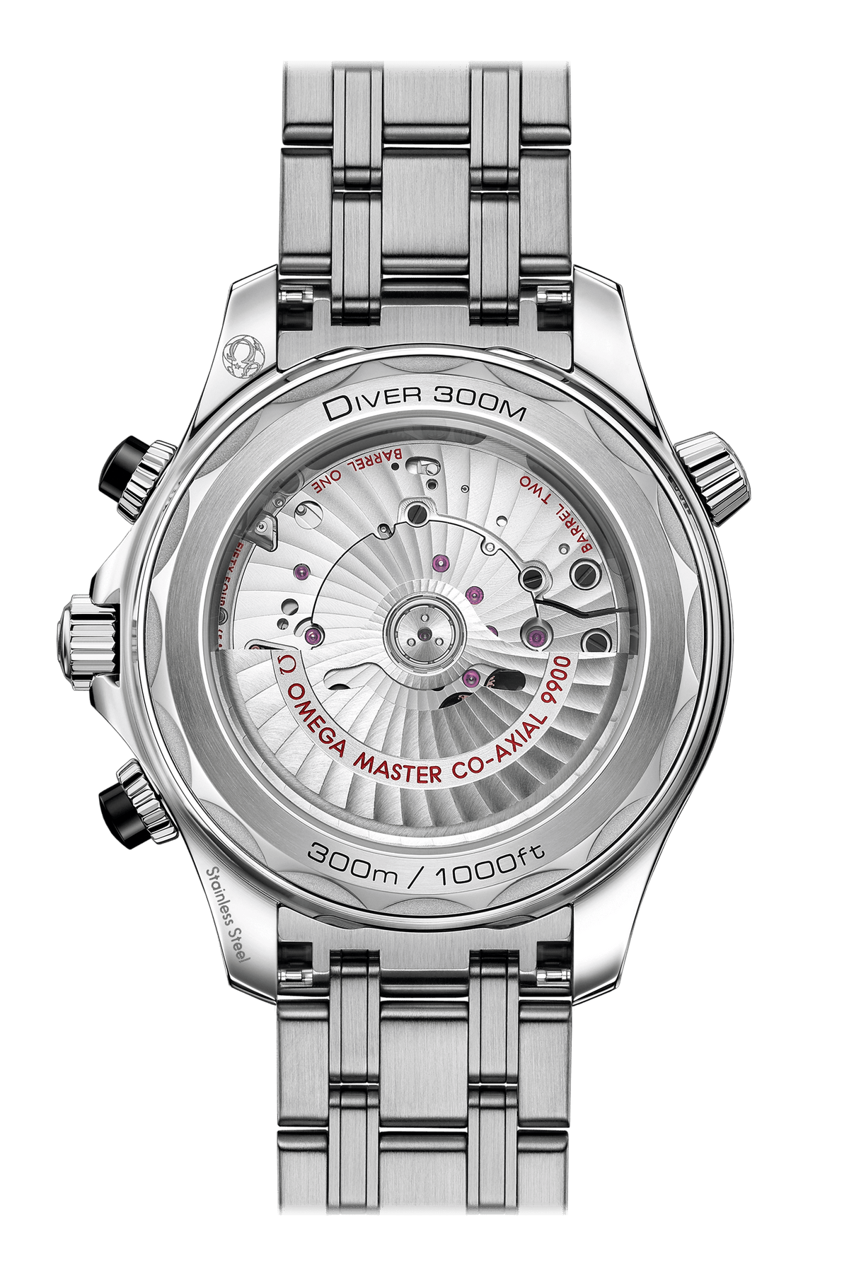 OMEGA Seamaster Diver 300m Co-Axial Master Chronometer Chronograph 44mm, Steel on steel