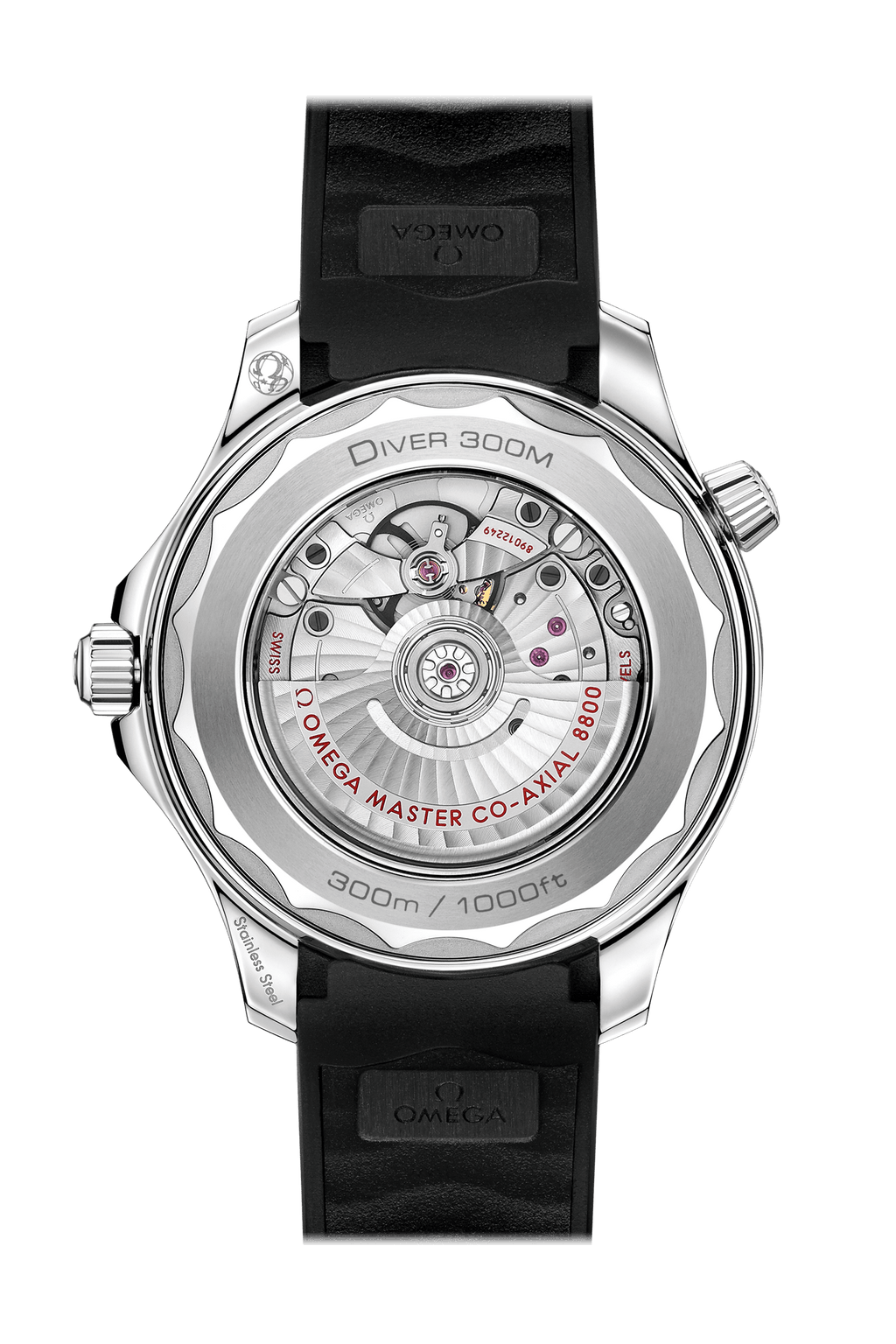 OMEGA Seamaster Diver 300m Co-Axial Master Chronometer 42mm, Steel on Rubber Strap