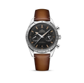OMEGA Speedmaster '57 Co-Axial Master Chronometer Chronograph, 40.5mm on Brown Strap