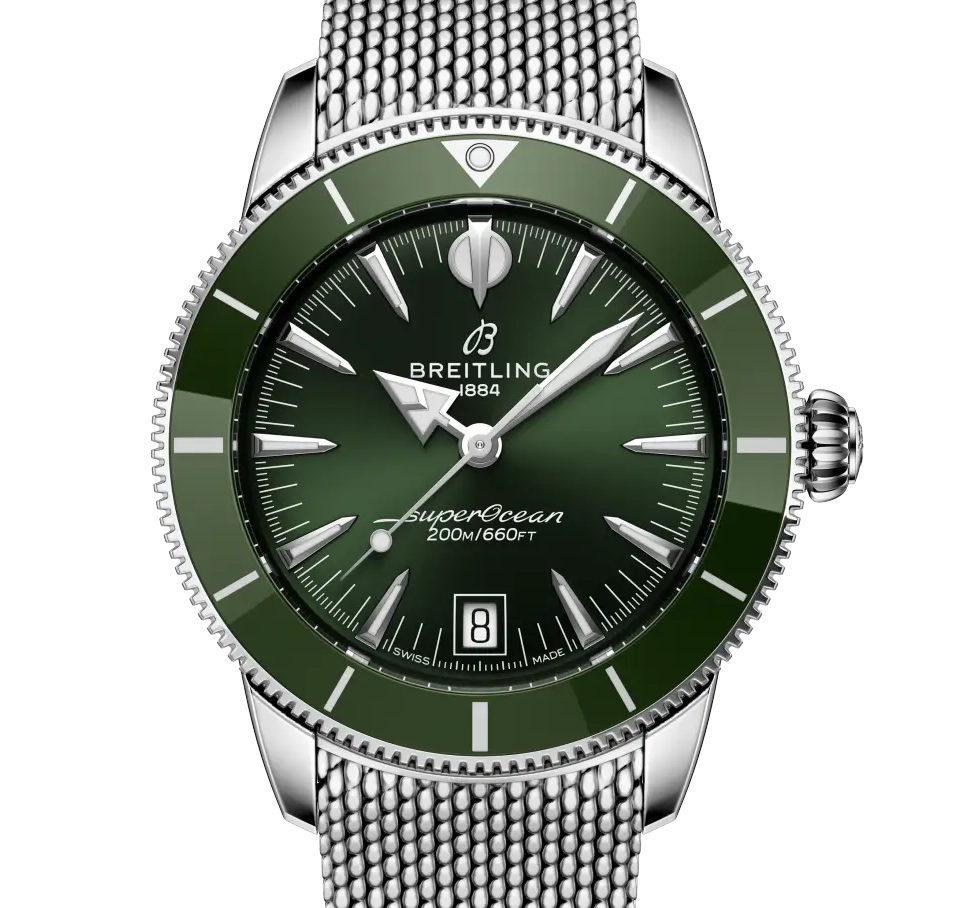 Breitling Superocean Heritage B31 Automatic 40 Watch with Green Dial