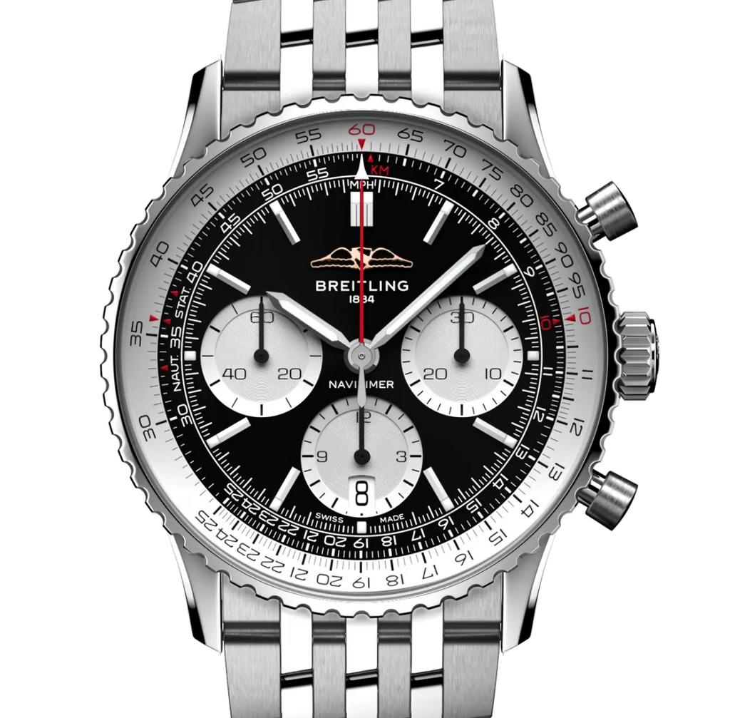 Breitling Navitimer B01 Chronograph 41 Watch with Stainless Steel Bracelet