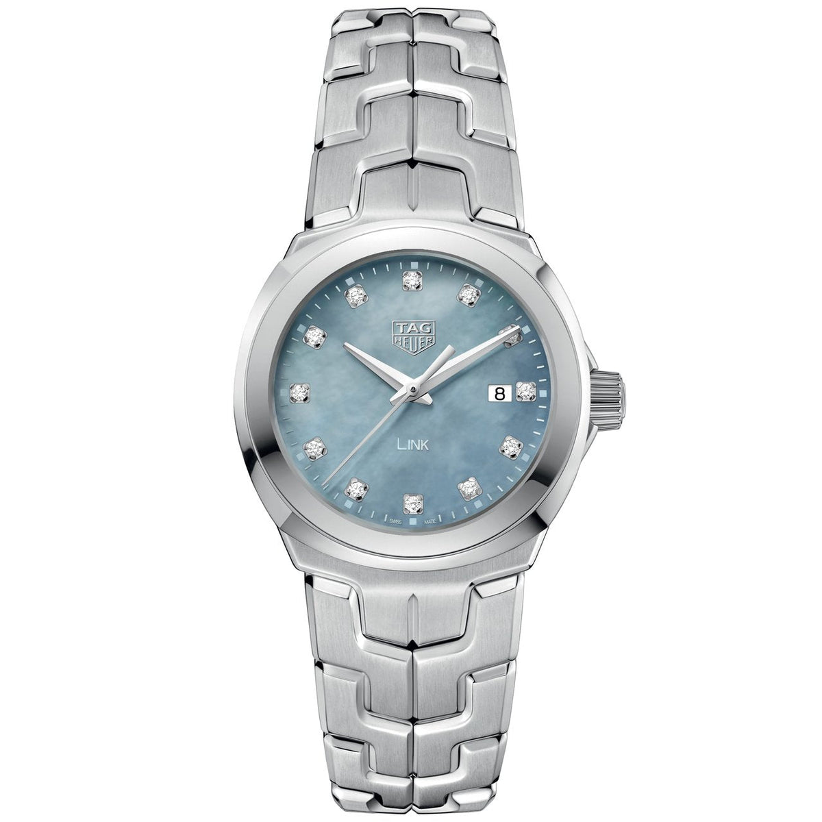 TAG Heuer Link Ladies' Grey Mother-of-Pearl Diamond Dial Watch