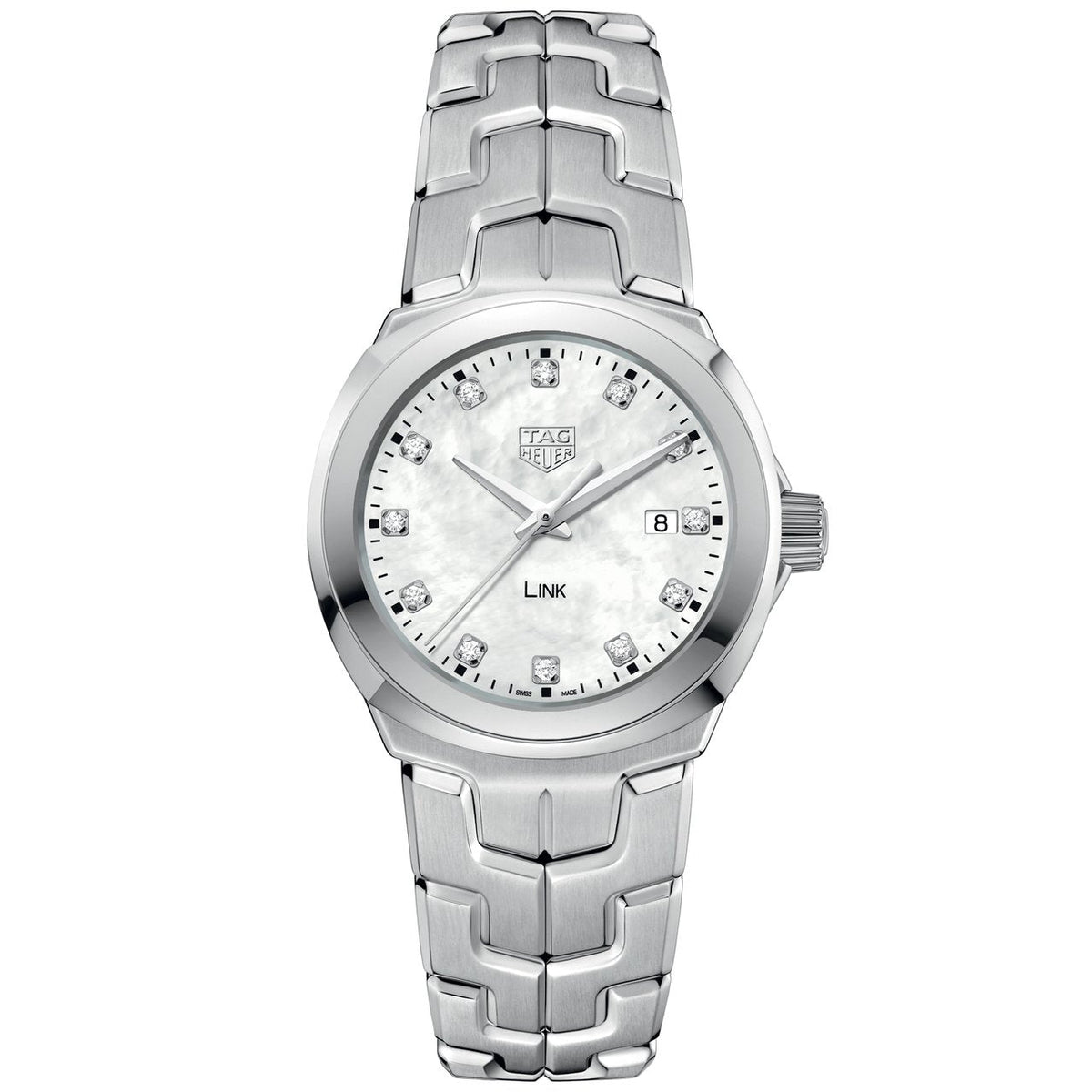 TAG Heuer Link Ladies' White Mother-of-Pearl Diamond Dial Watch