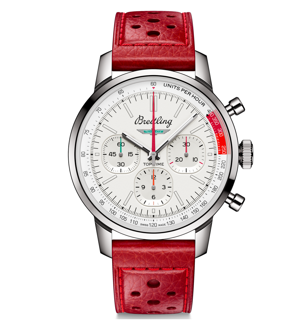 Breitling Top Time B01 Ford Thunderbird 41mm Watch with White Dial