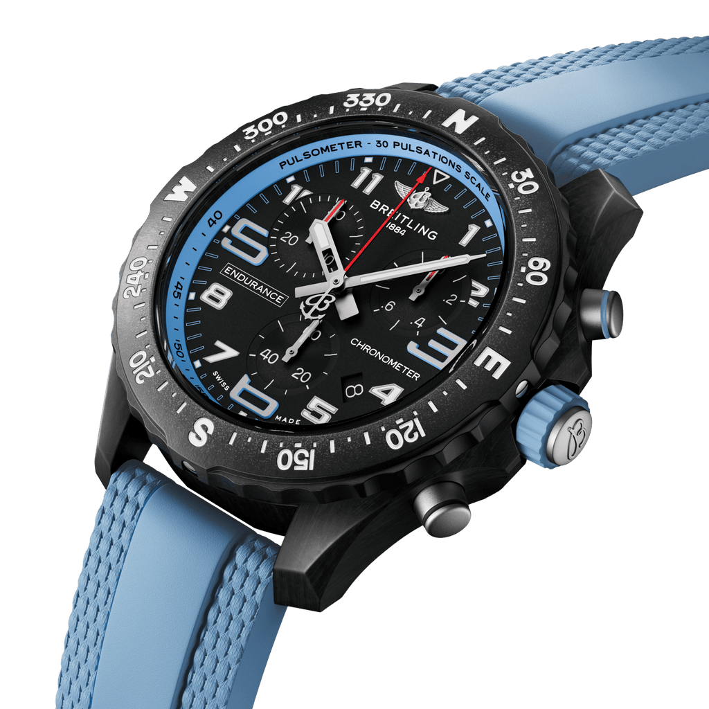 Breitling Endurance Pro 38 Watch with Baby Blue Strap