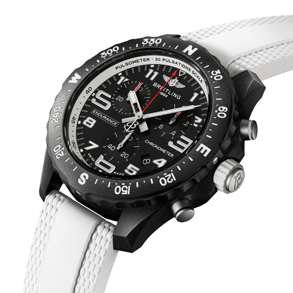 Breitling Endurance Pro 38 Watch with White Strap